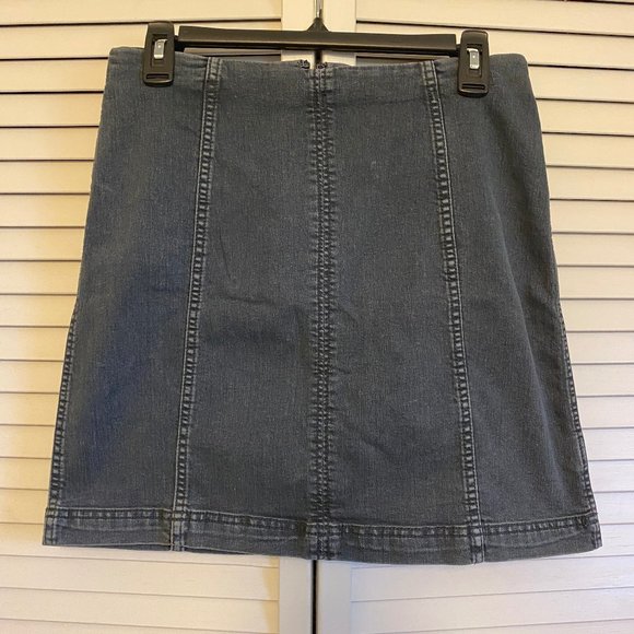 Free People Modern Femme Denim Stretch Skirt - 12 - Picture 3 of 8